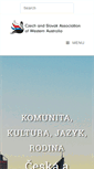 Mobile Screenshot of czechslovakwa.org